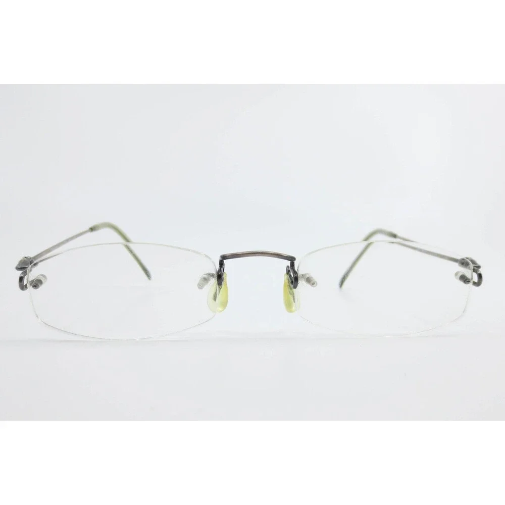 Kazuo Kawasaki MP-631 L-lug B-Titan Gray Rimless Eyeglasses Frames Japan 140mm